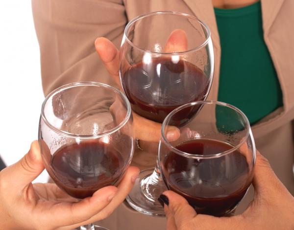 Celebrating With A Glass Of Wine