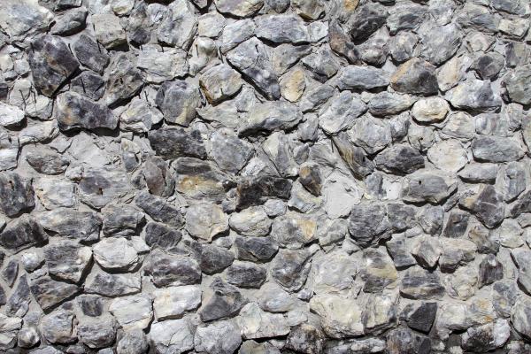 Cemented gravel wall