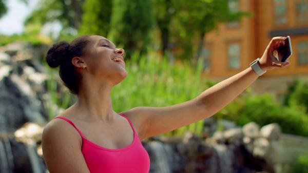 cheerful girl