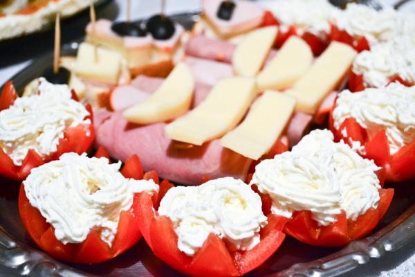 Cheese and tomatoes