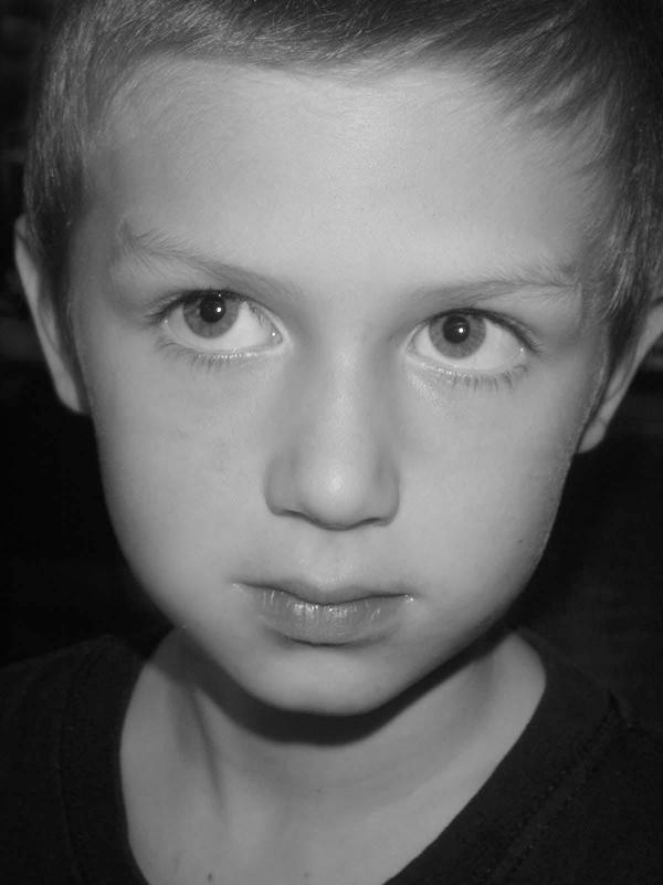 Child Close Up  B&amp;W