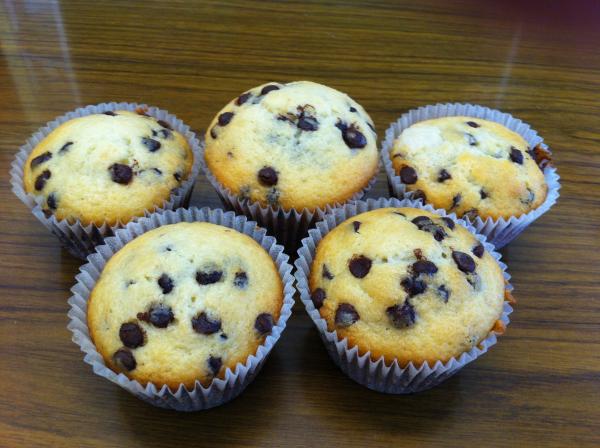 Choc-chip muffins