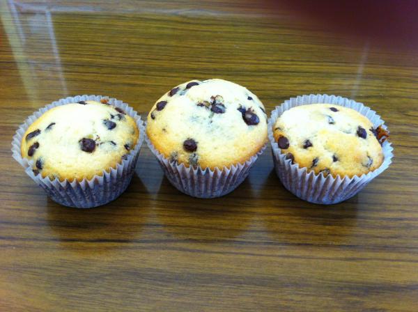 Choc-chip muffins