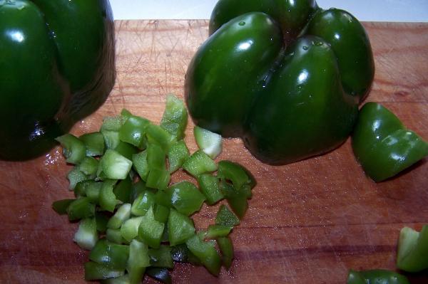 Chopped bell pepper