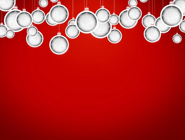 Christmas balls with delicate snowflakes