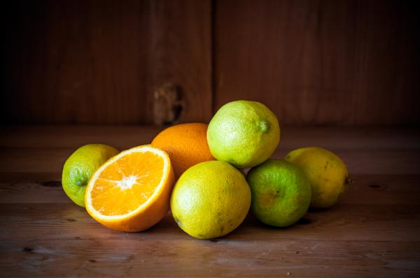 Citrus fruits. Oranges, limes and lemons