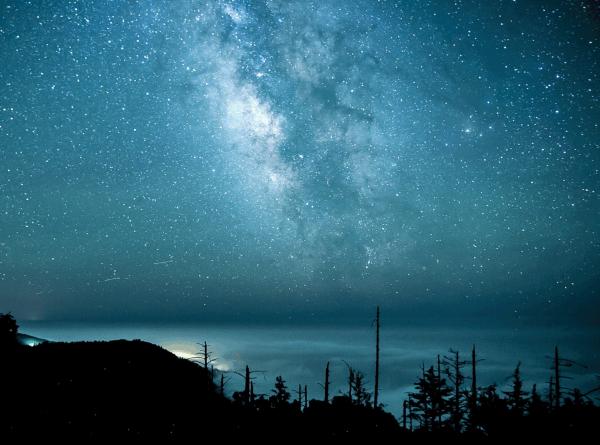 Clear Blue Night Sky