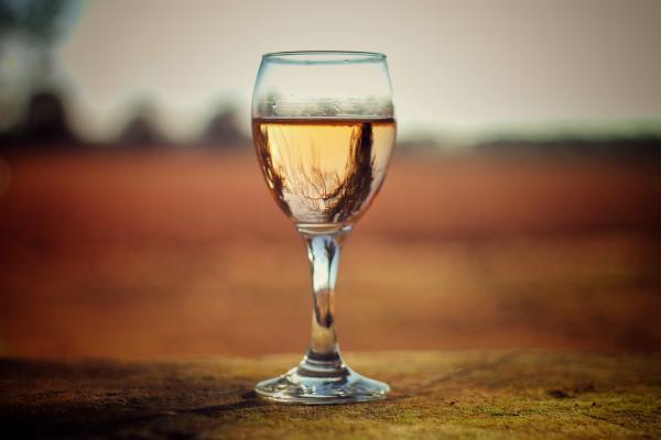 Clear Glass Wine Cup