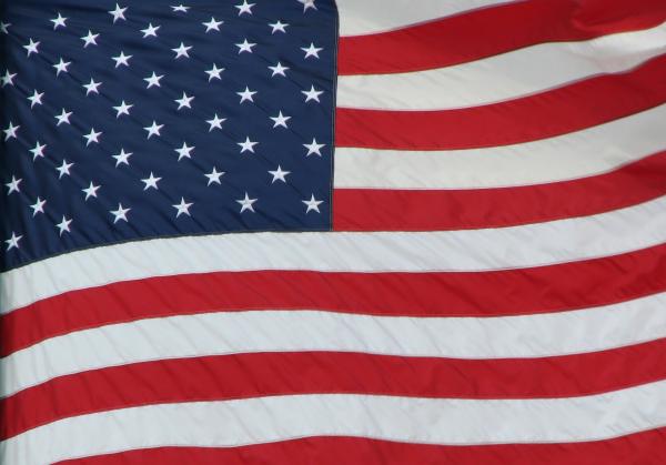 Close-up of an American flag
