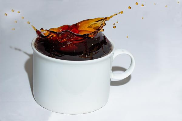 Close-up of Drink Served on White Surface