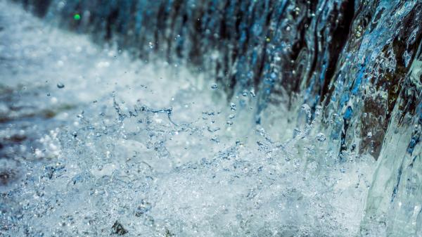 Close-up of Water Drops on Rainy Day