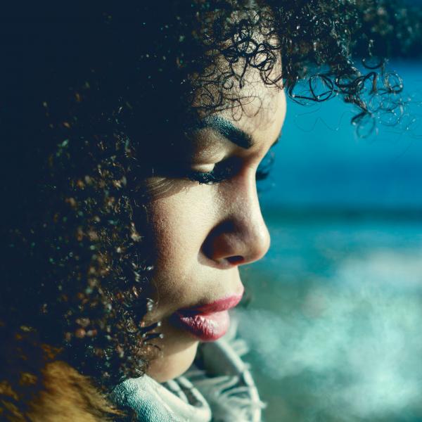 Close-up Photography of Woman in Red Lipstick