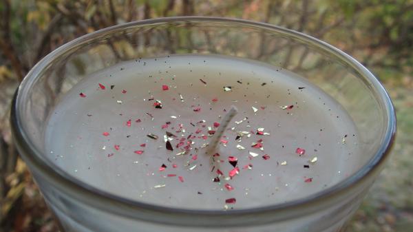 Closeup of White Candle