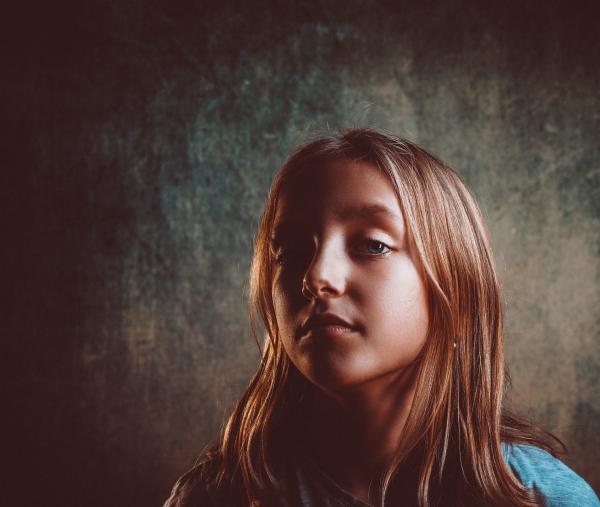 Closeup Photography of Girl's Face With Blonde Hair