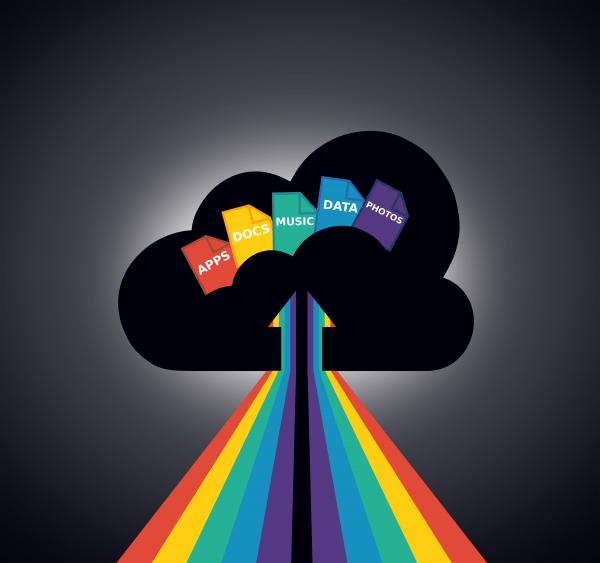 Cloud storage concept