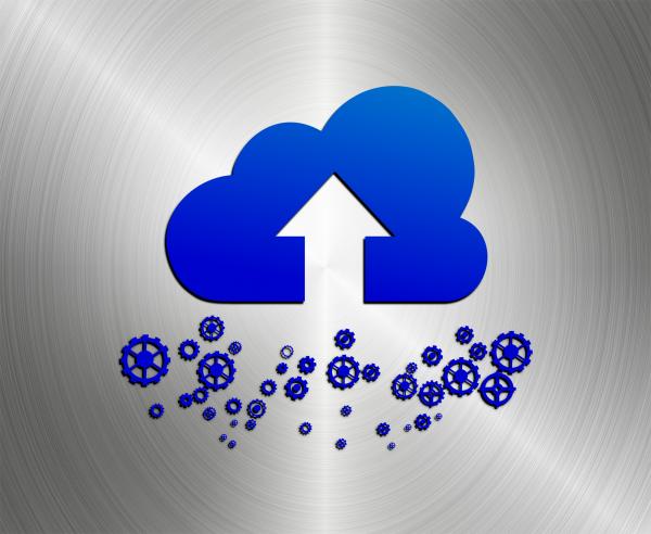 Cloud upload concept