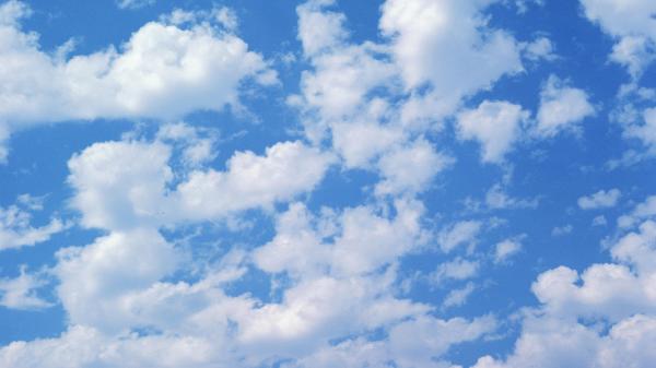 Paint-like clouds