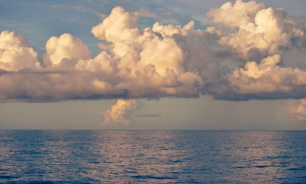 Sea and clouds