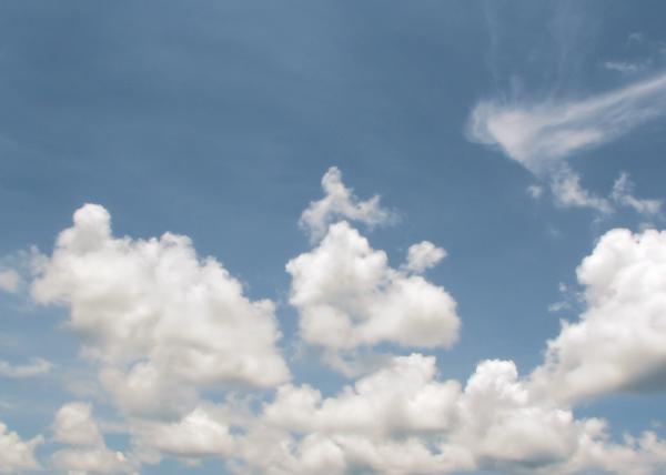 Clouds in a blue sky