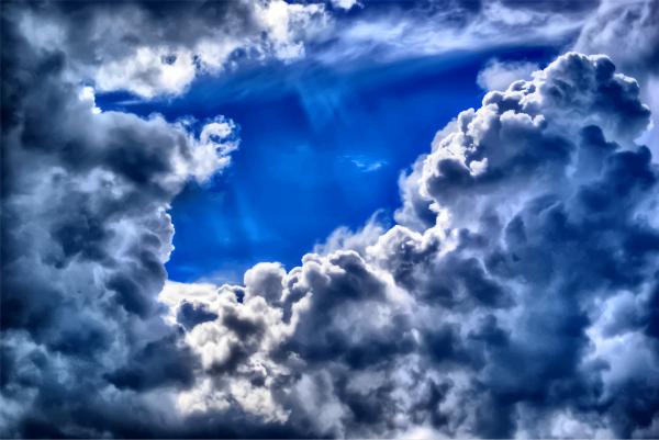 Dark cloudy sky