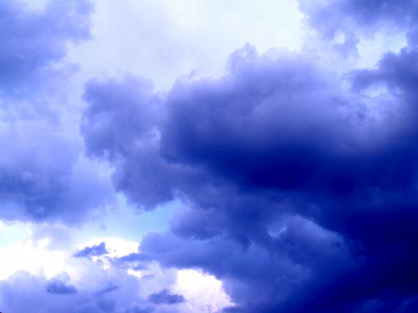 Cloudy blue sky