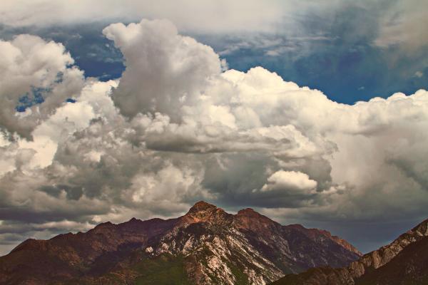 Cloudy Mountain Tops