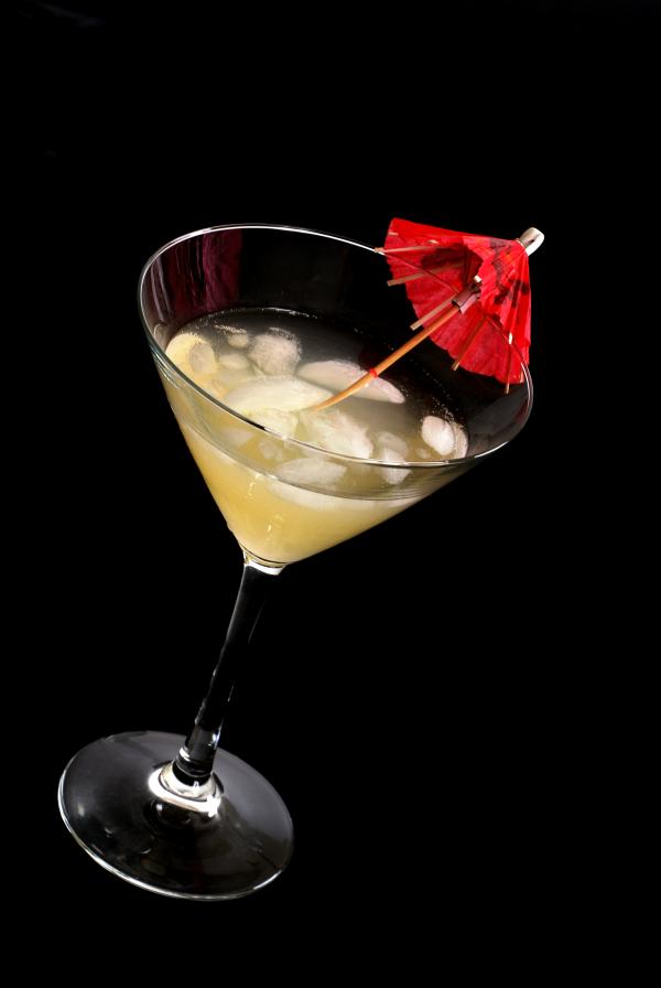 Cocktail on black