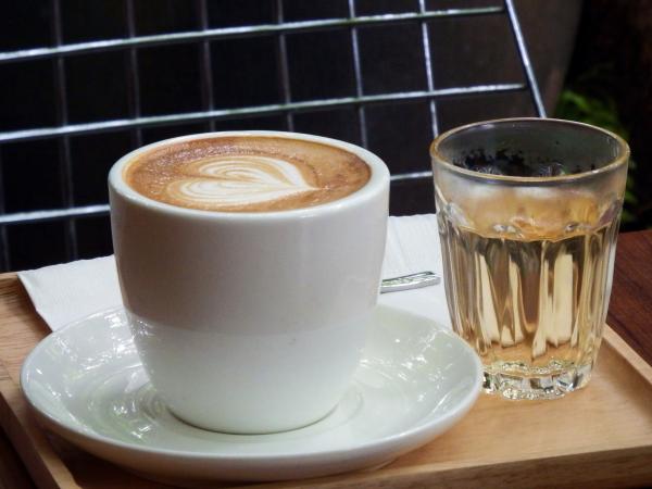 Coffee and Iced Tea with Heart Art