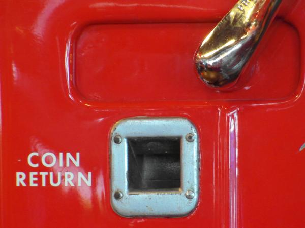 Coin Return Red Vending Machine