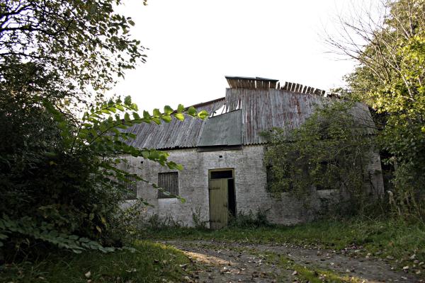 Collapsed roof