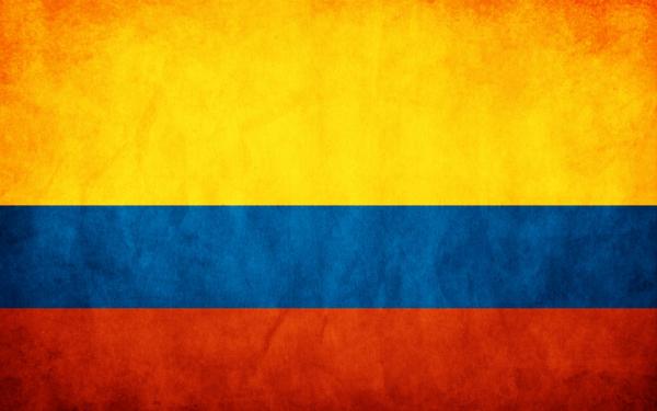 Colombia Grunge Flag