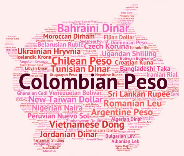 Colombian Peso Represents Foreign Exchange And Currencies