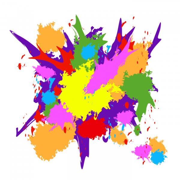 Color Paint Means Grunge Texture And Artistic