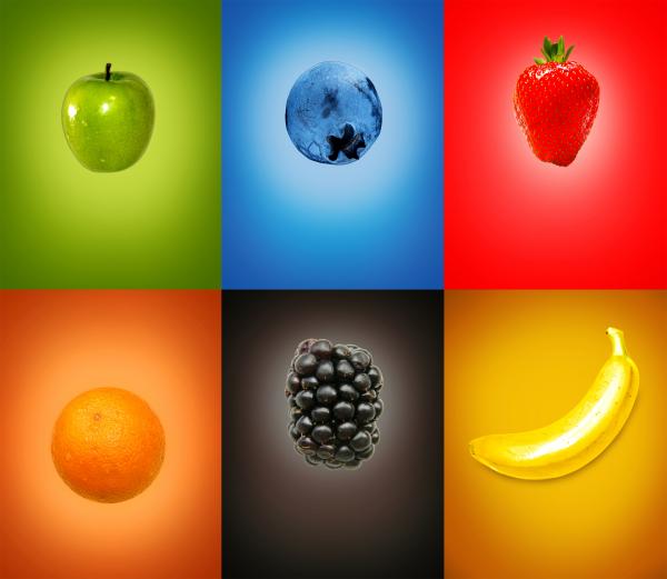 Colorful tasty fresh fruits