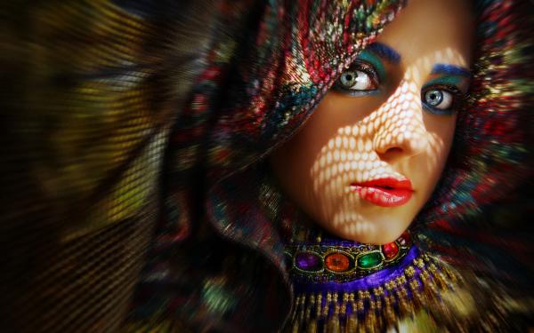 colorful woman