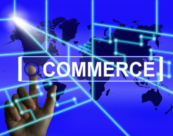 Commerce Screen Shows Worldwide Commercial and Financial Business