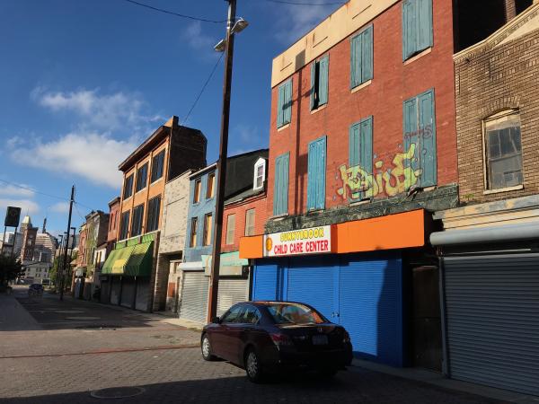 Commercial buildings, Old Town Mall, Gay Street, Baltimore, MD