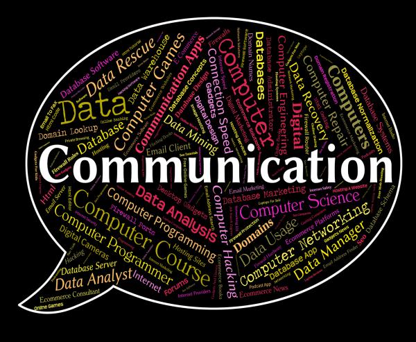Communication Word Indicates Debate Communicating And Chatting