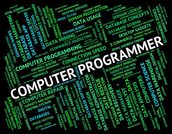 Computer Programmer Represents Software Engineer And Communication