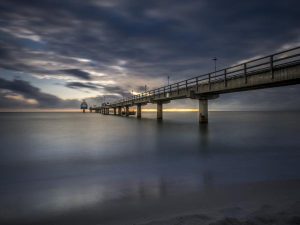 Concrete Under Gray Sky Bridge Long Exposure Photography