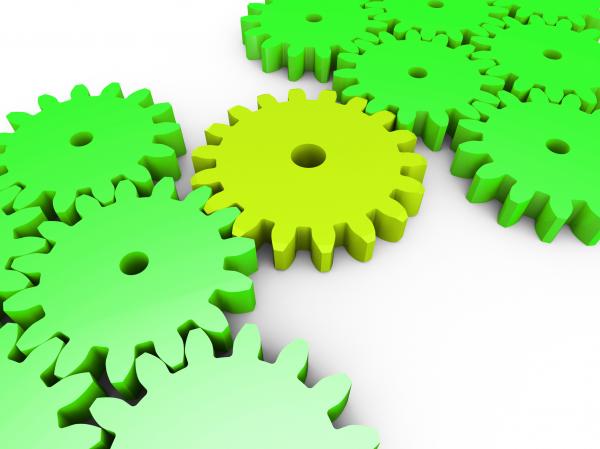 Connection Interconnected Shows Work Together And Cogwheel