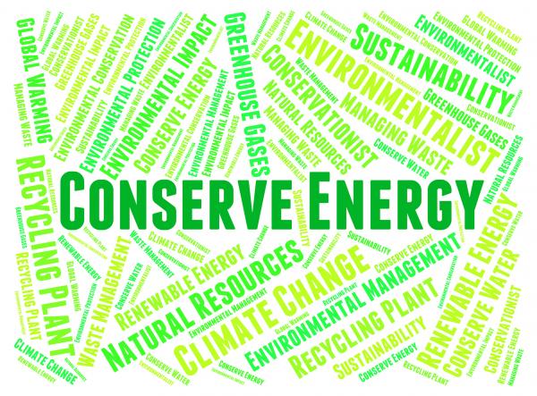 Conserve Energy Represents Power Save And Preserves