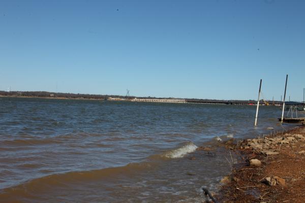 Construction on the lake