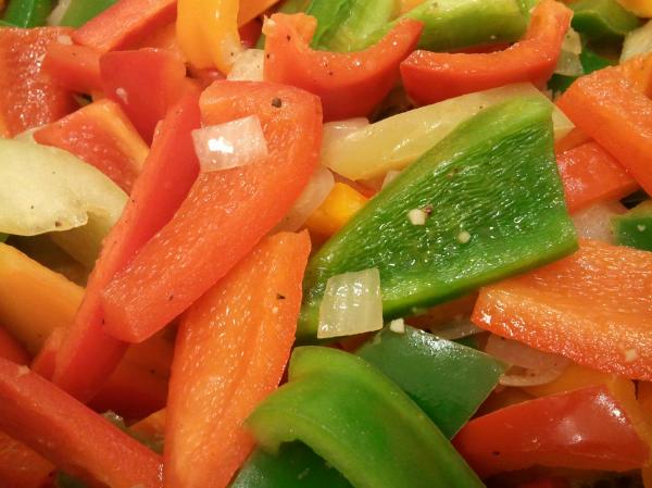 Cooked peppers