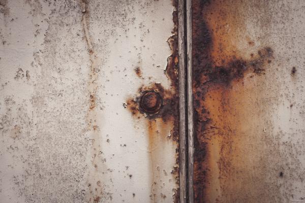 Corroded White Metal Texture