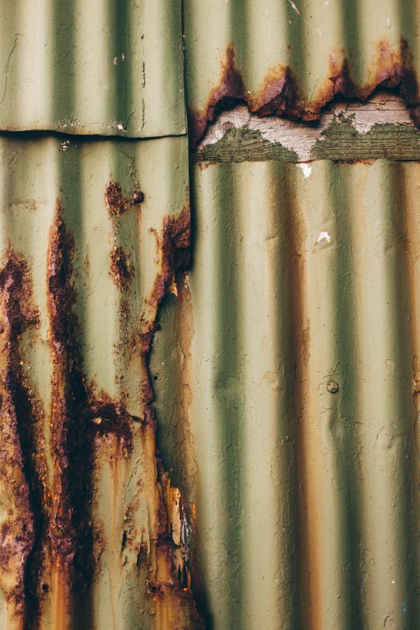 Corrugated Rusted Metal Texture