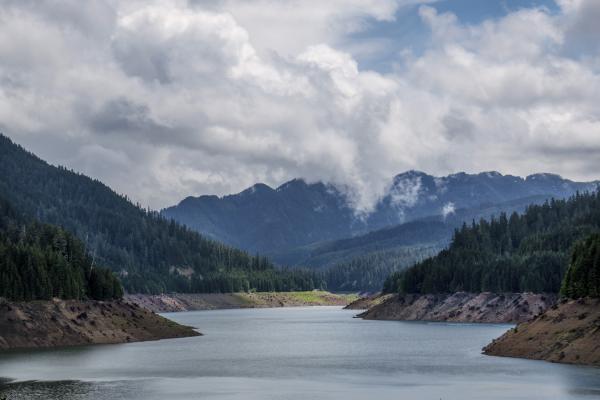 Cougar Reservoir, on South Fork McKenzie River, Oregon