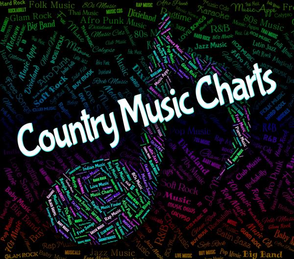Country Music Charts Shows Best Seller And Audio