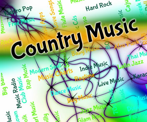 Country Music Represents Sound Tracks And Audio