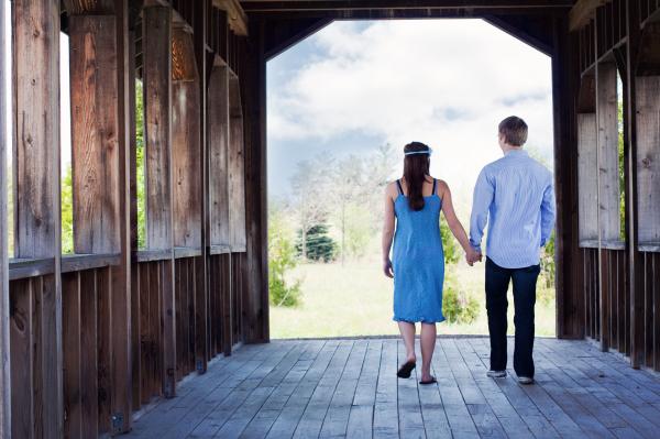 Couple Walking Into the Unknown